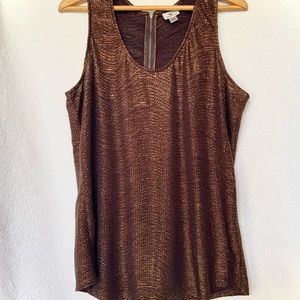 Bronze Top with Zipper, size XL